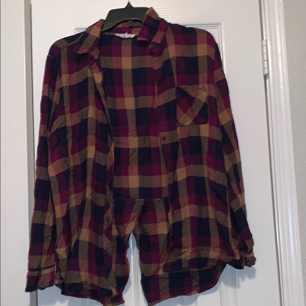 beachlunchlounge Plaid Button Down Shirt